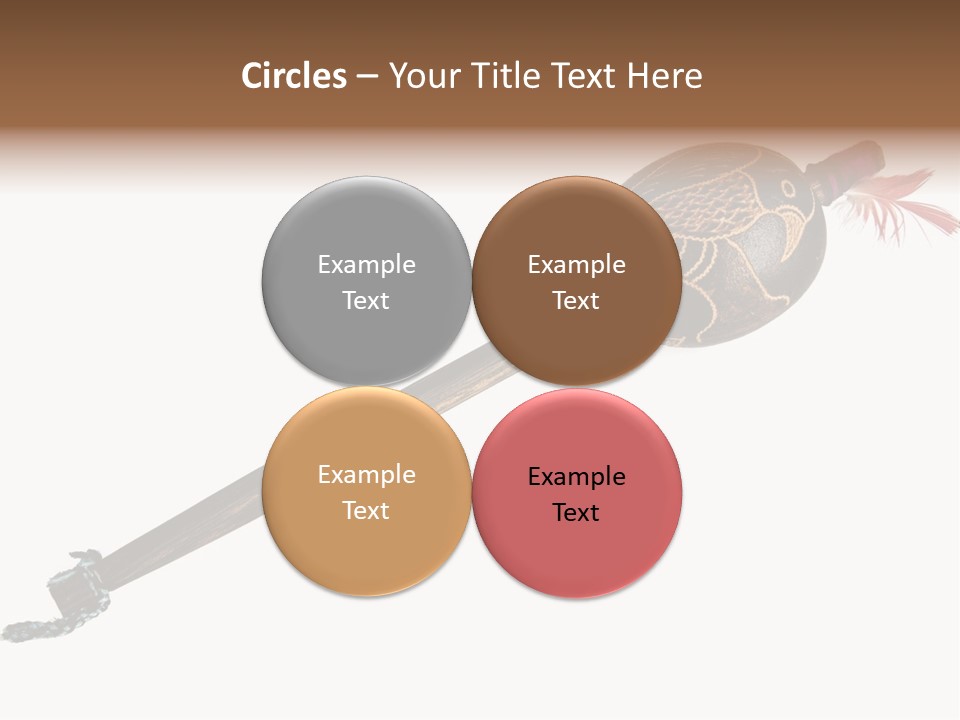 A Wooden Pole With A Bird On It PowerPoint Template