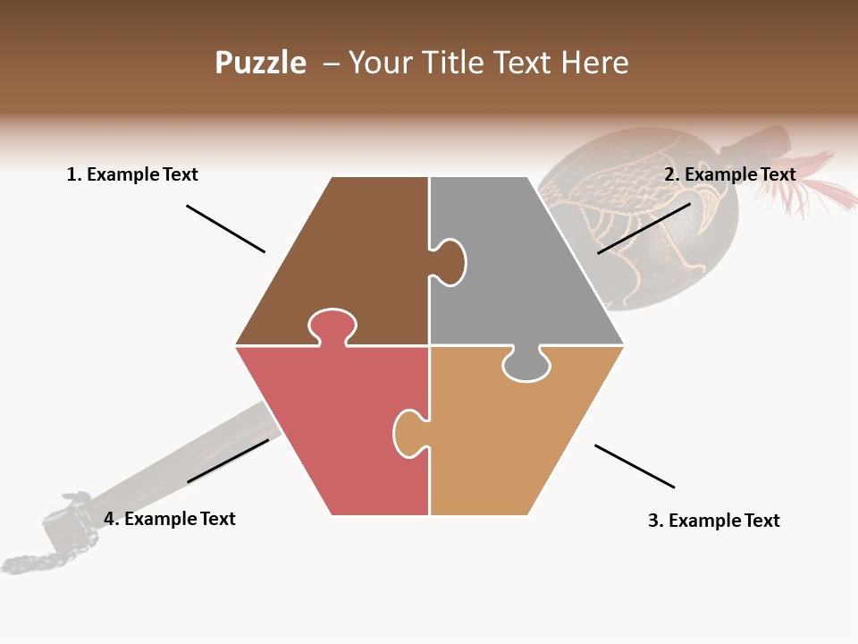 A Wooden Pole With A Bird On It PowerPoint Template