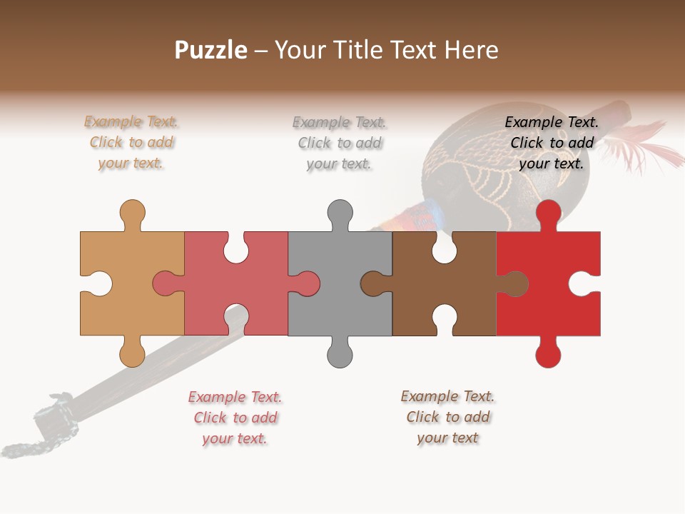 A Wooden Pole With A Bird On It PowerPoint Template