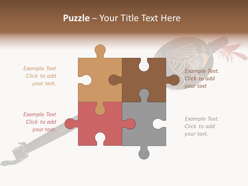 A Wooden Pole With A Bird On It PowerPoint Template