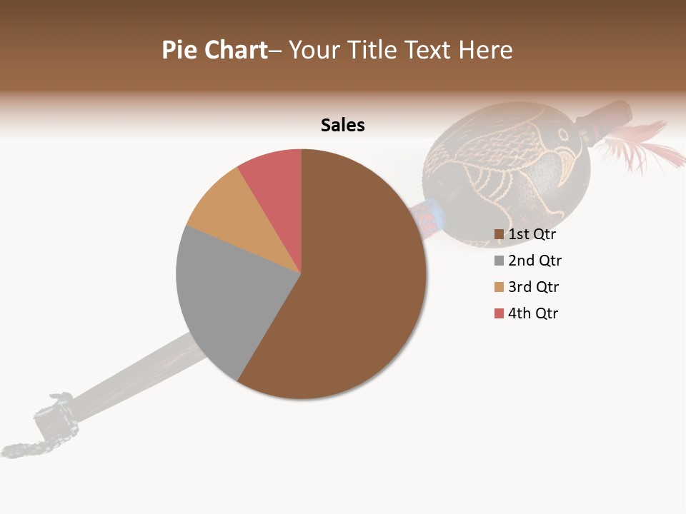 A Wooden Pole With A Bird On It PowerPoint Template