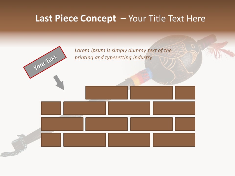 A Wooden Pole With A Bird On It PowerPoint Template