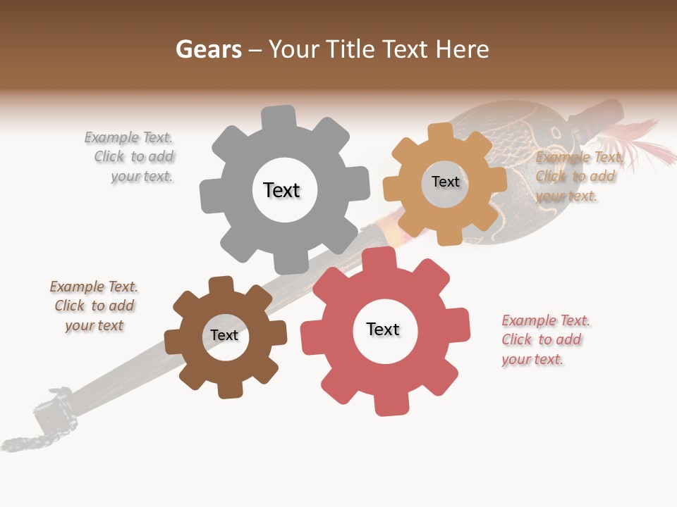 A Wooden Pole With A Bird On It PowerPoint Template