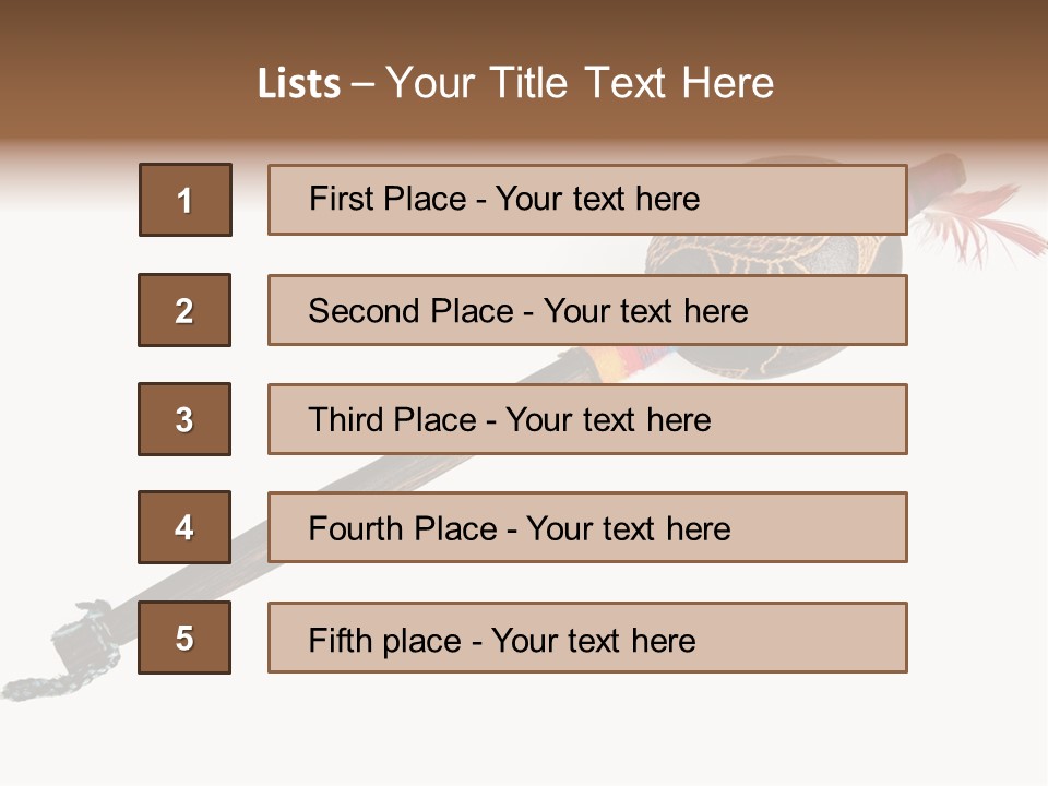 A Wooden Pole With A Bird On It PowerPoint Template
