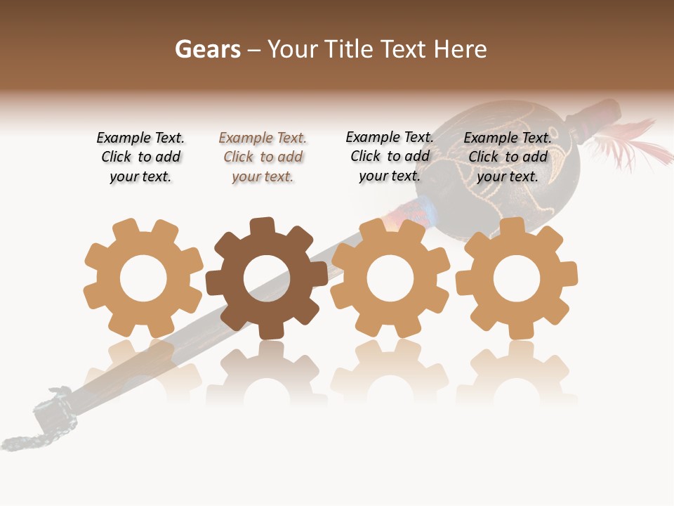 A Wooden Pole With A Bird On It PowerPoint Template