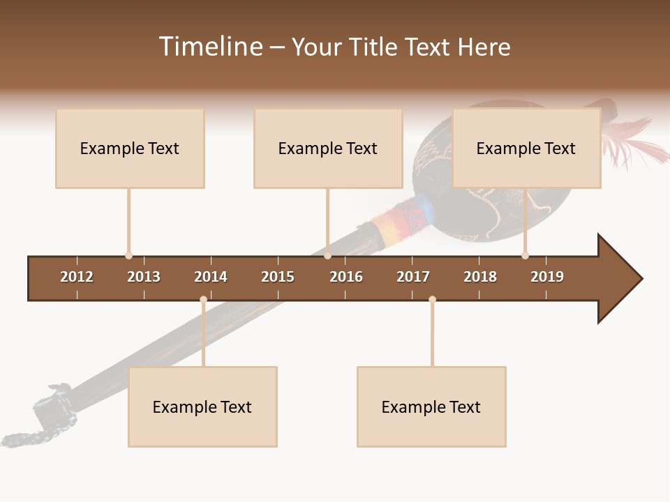 A Wooden Pole With A Bird On It PowerPoint Template