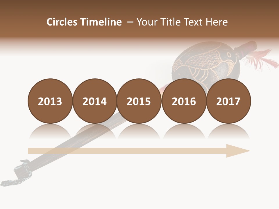 A Wooden Pole With A Bird On It PowerPoint Template