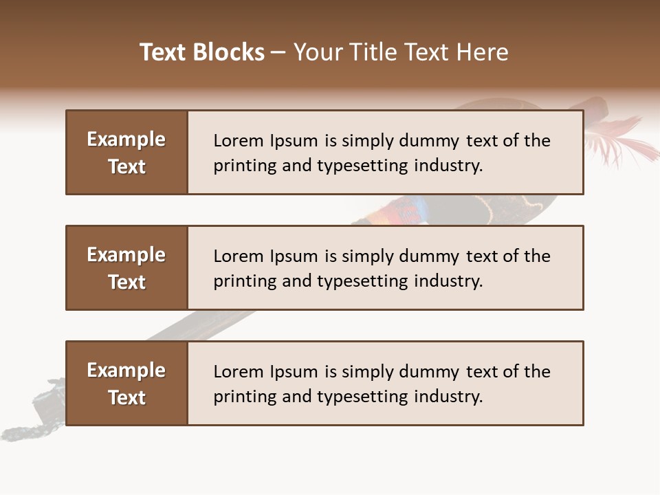 A Wooden Pole With A Bird On It PowerPoint Template