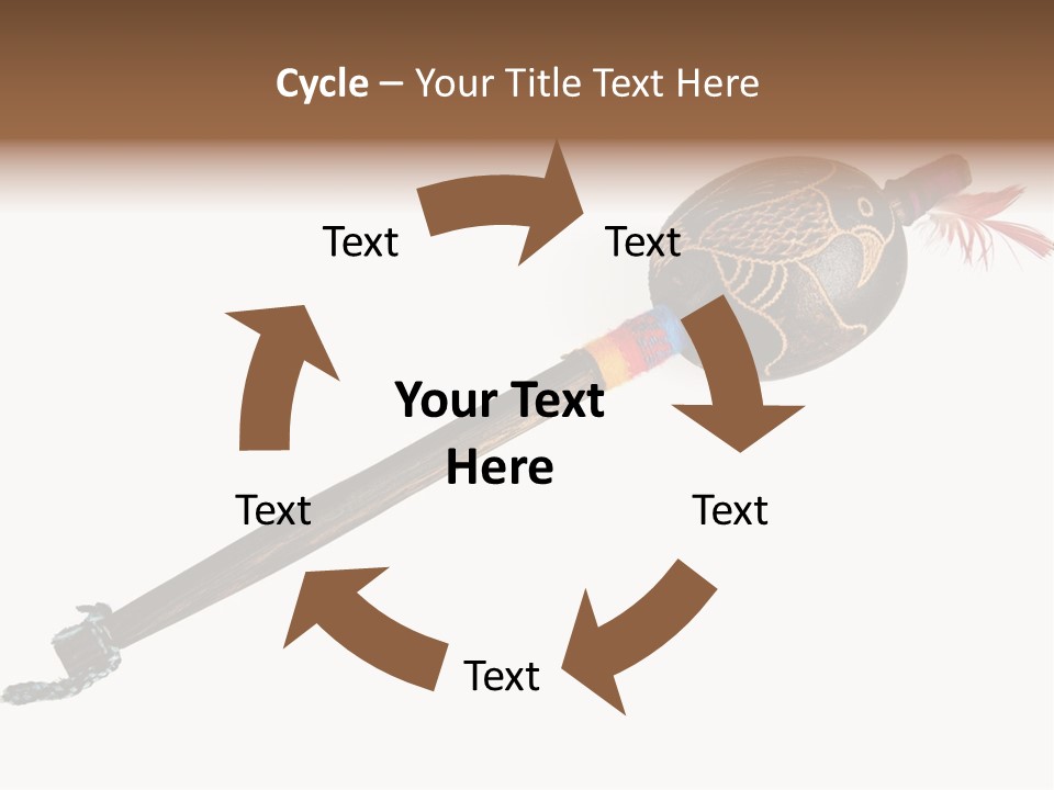 A Wooden Pole With A Bird On It PowerPoint Template