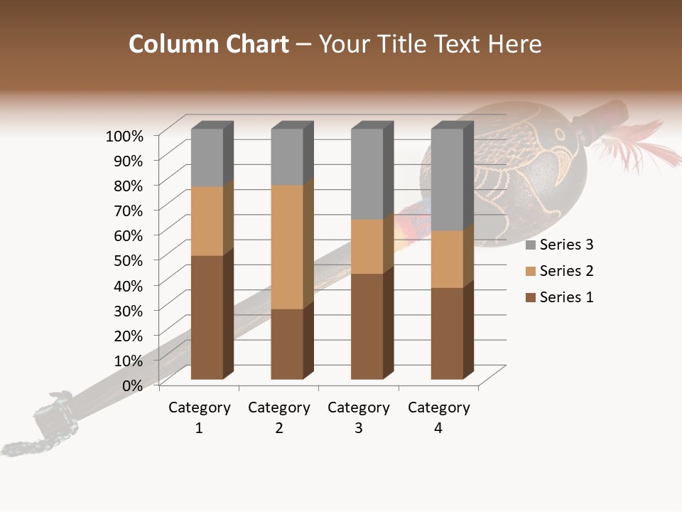 A Wooden Pole With A Bird On It PowerPoint Template