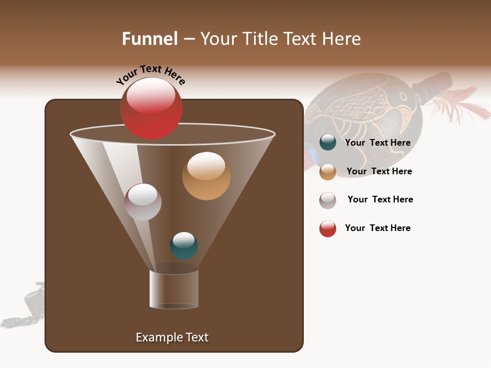 A Wooden Pole With A Bird On It PowerPoint Template