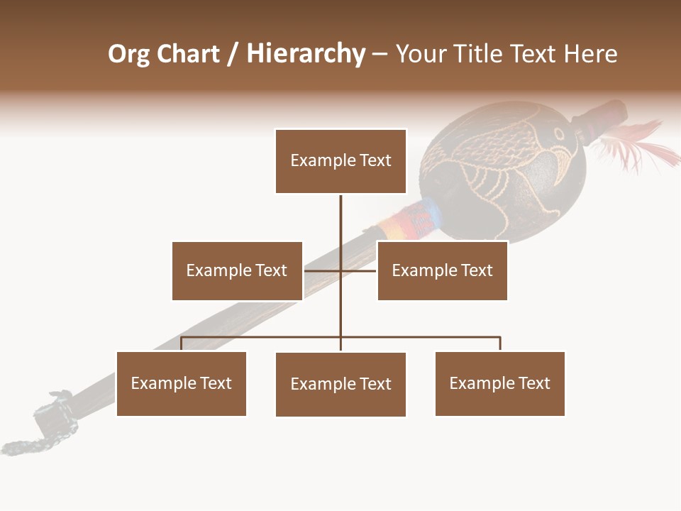 A Wooden Pole With A Bird On It PowerPoint Template