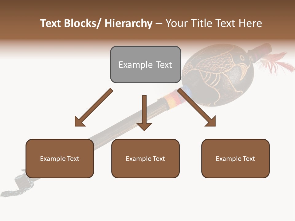 A Wooden Pole With A Bird On It PowerPoint Template