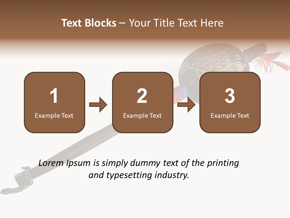 A Wooden Pole With A Bird On It PowerPoint Template