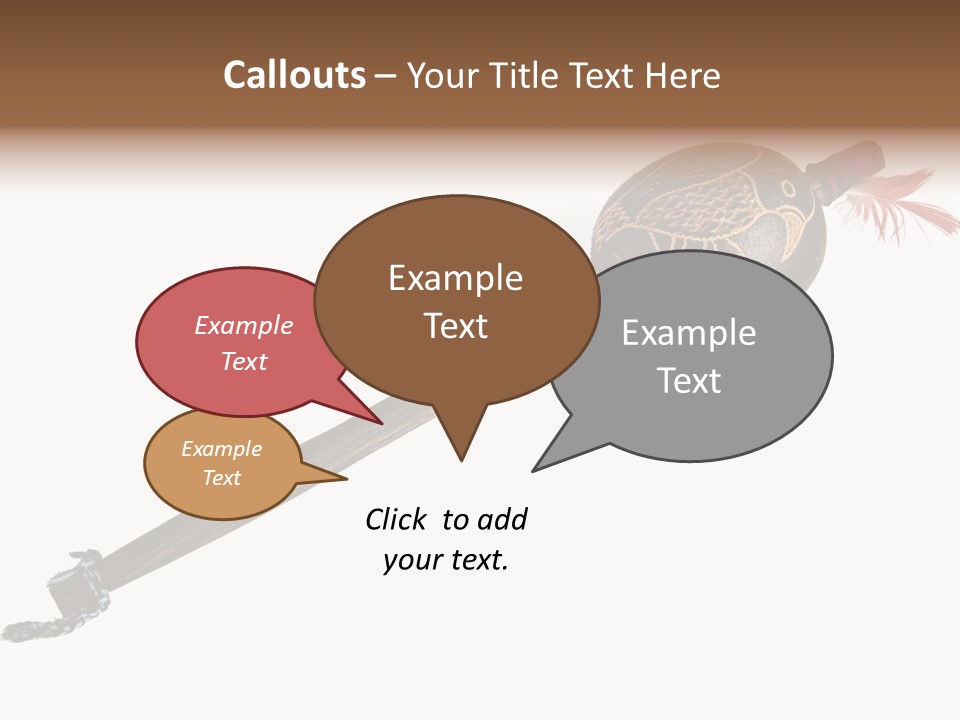 A Wooden Pole With A Bird On It PowerPoint Template