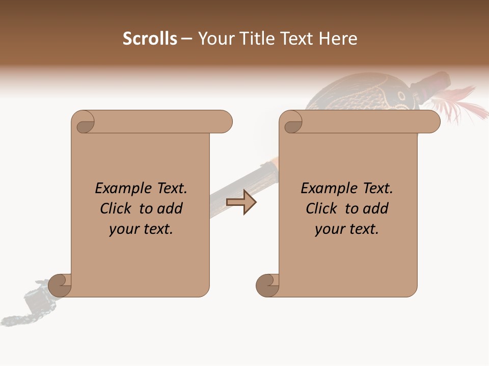A Wooden Pole With A Bird On It PowerPoint Template