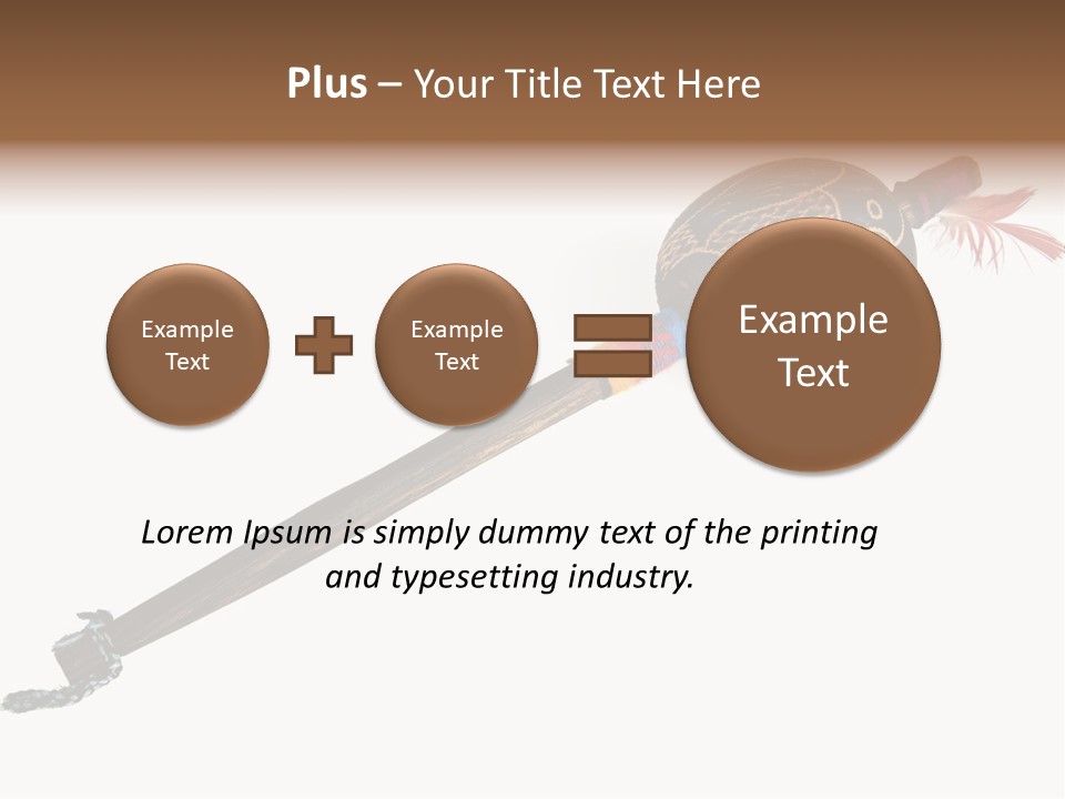 A Wooden Pole With A Bird On It PowerPoint Template