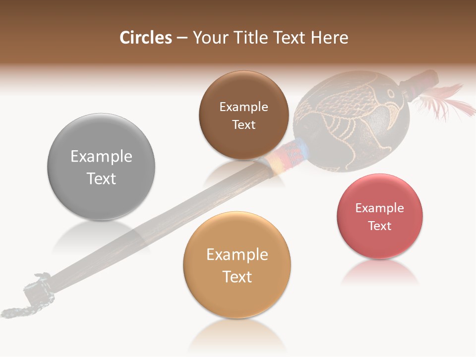 A Wooden Pole With A Bird On It PowerPoint Template