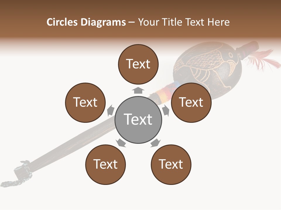 A Wooden Pole With A Bird On It PowerPoint Template