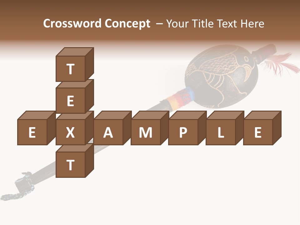 A Wooden Pole With A Bird On It PowerPoint Template