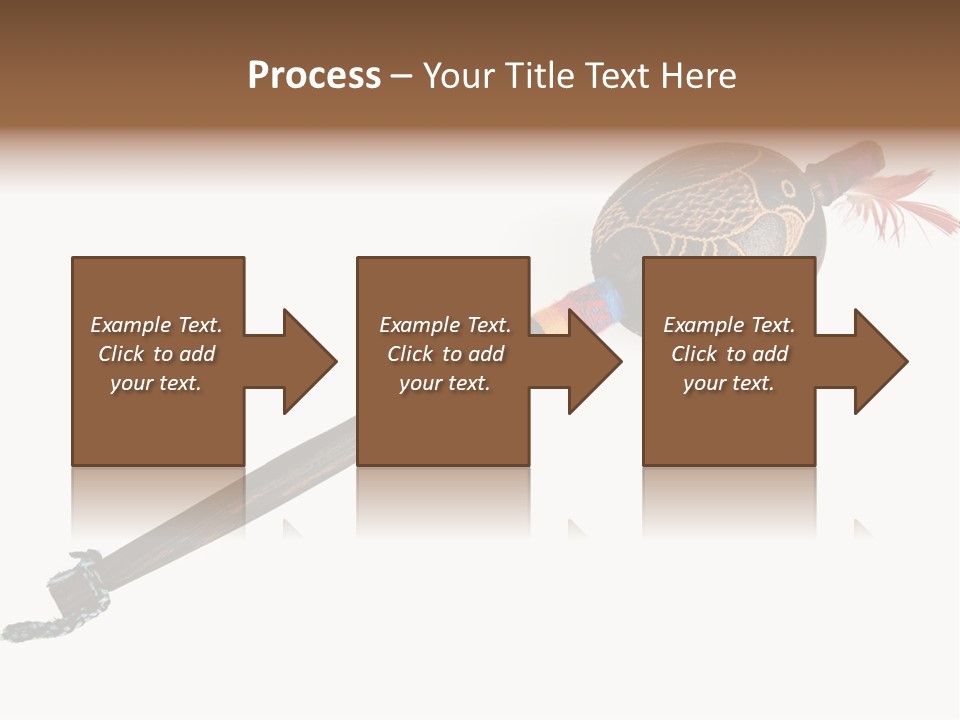 A Wooden Pole With A Bird On It PowerPoint Template