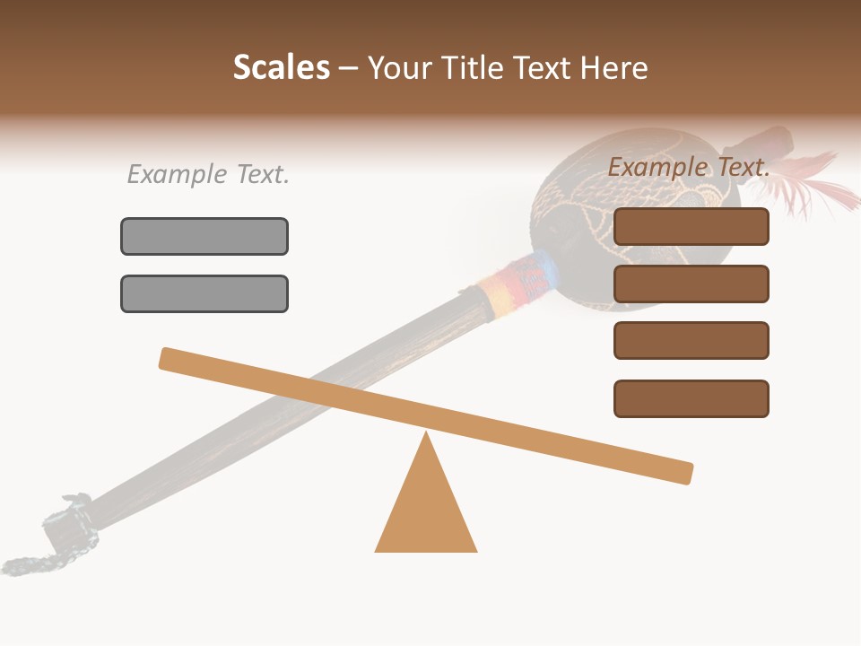 A Wooden Pole With A Bird On It PowerPoint Template