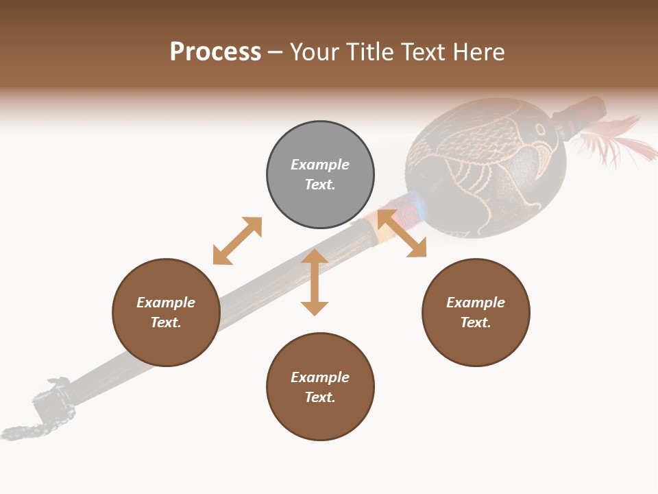 A Wooden Pole With A Bird On It PowerPoint Template