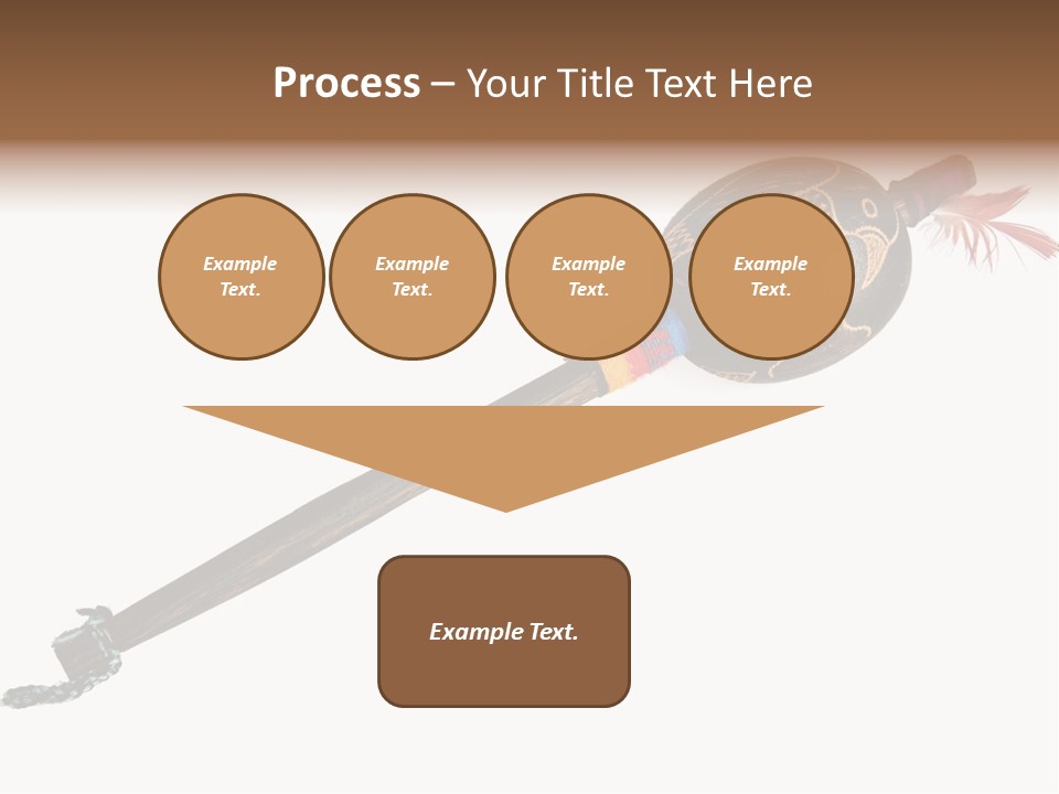 A Wooden Pole With A Bird On It PowerPoint Template