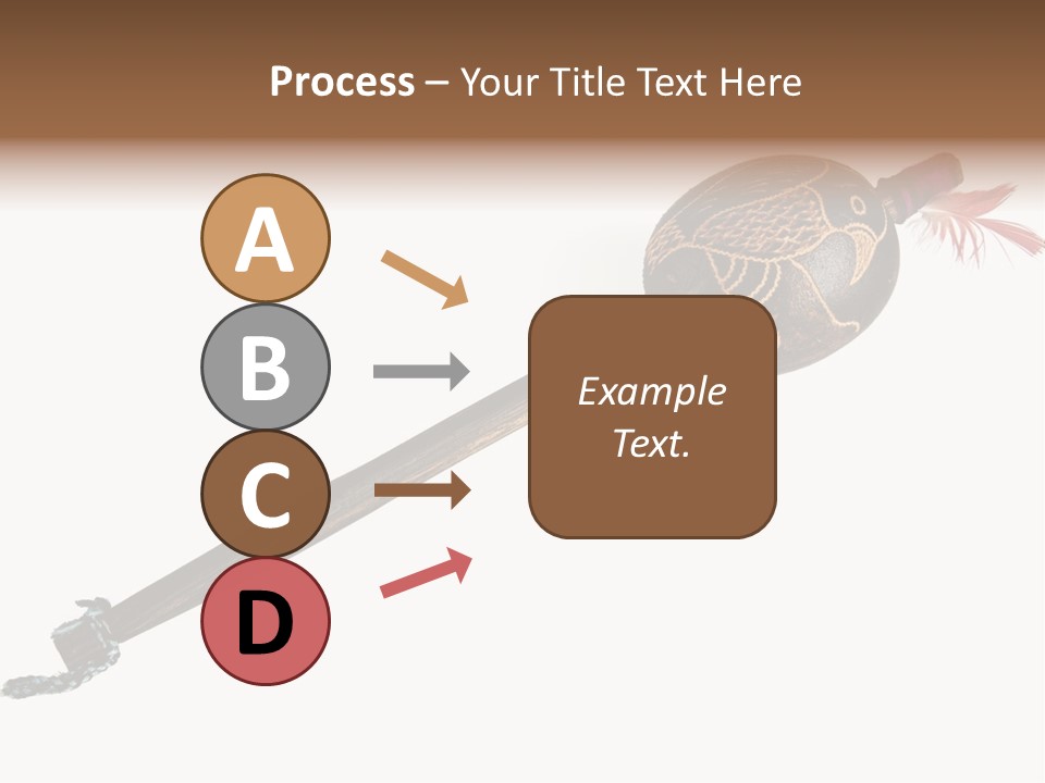 A Wooden Pole With A Bird On It PowerPoint Template