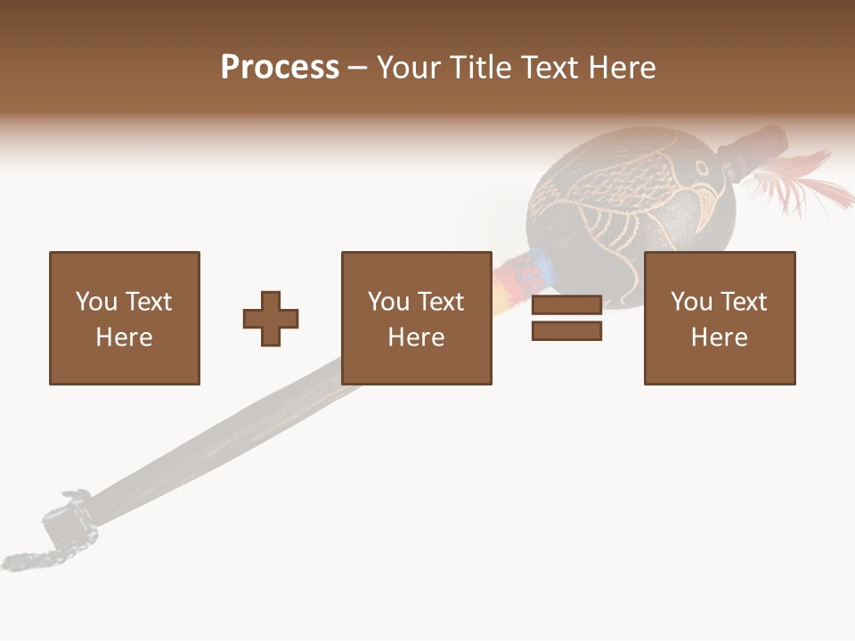 A Wooden Pole With A Bird On It PowerPoint Template