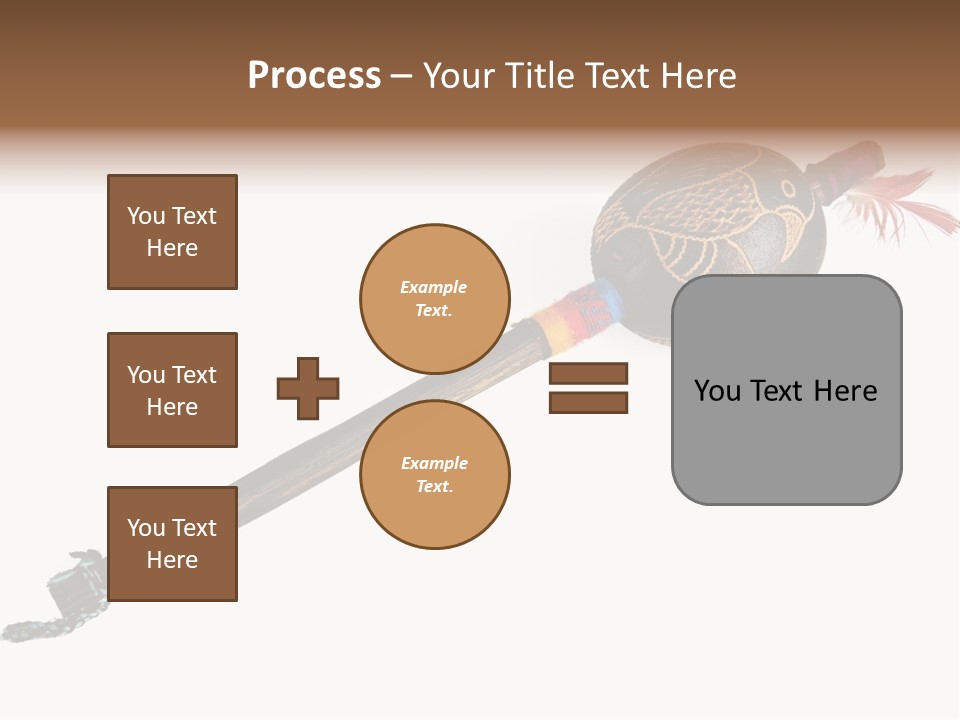 A Wooden Pole With A Bird On It PowerPoint Template