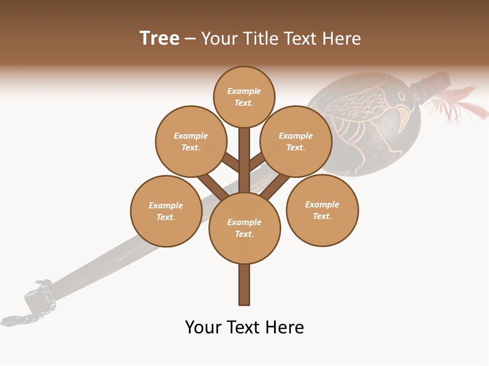 A Wooden Pole With A Bird On It PowerPoint Template