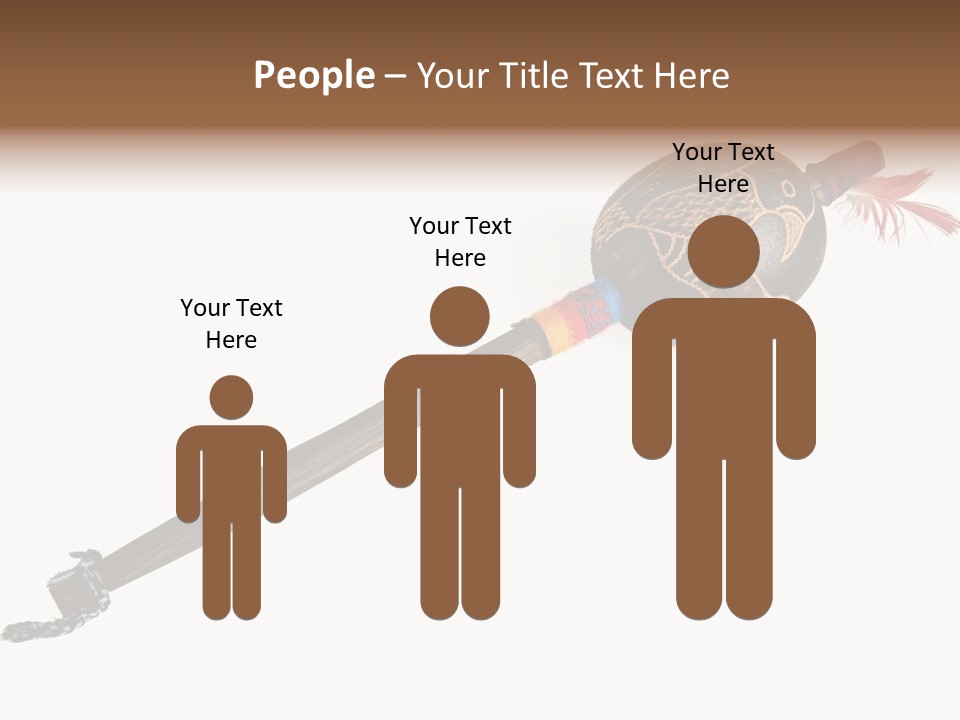 A Wooden Pole With A Bird On It PowerPoint Template