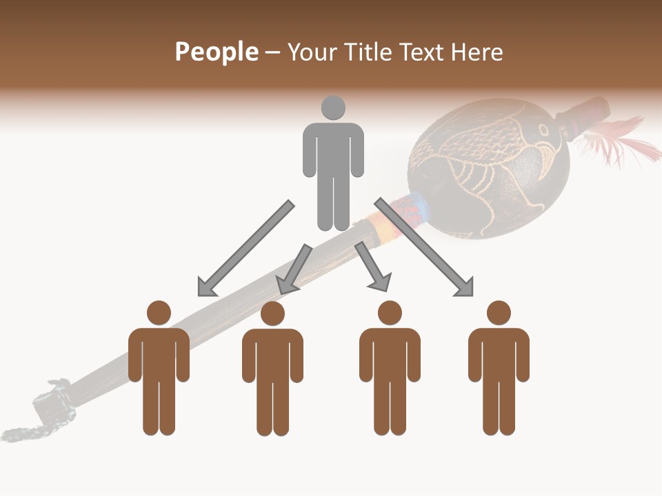 A Wooden Pole With A Bird On It PowerPoint Template