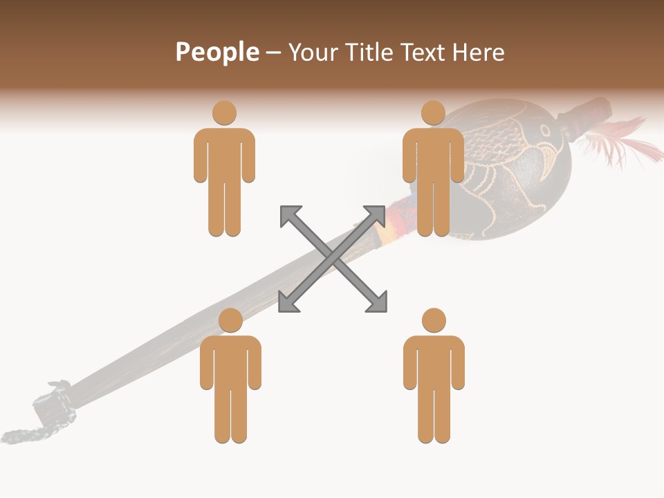 A Wooden Pole With A Bird On It PowerPoint Template