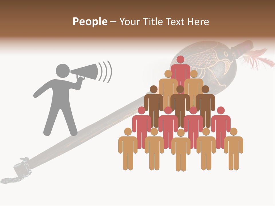 A Wooden Pole With A Bird On It PowerPoint Template