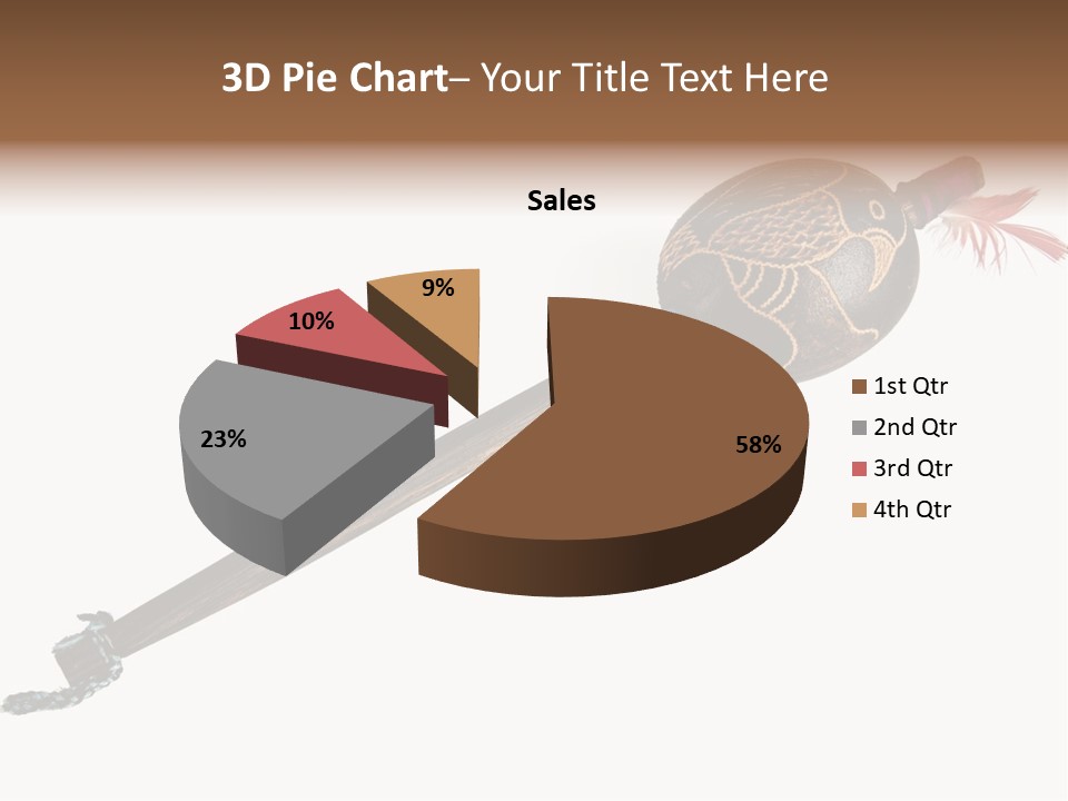A Wooden Pole With A Bird On It PowerPoint Template
