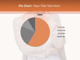 A Woman Standing With Her Hand On Her Chin PowerPoint Template