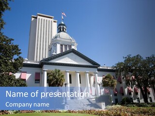 Law Old Museum PowerPoint Template