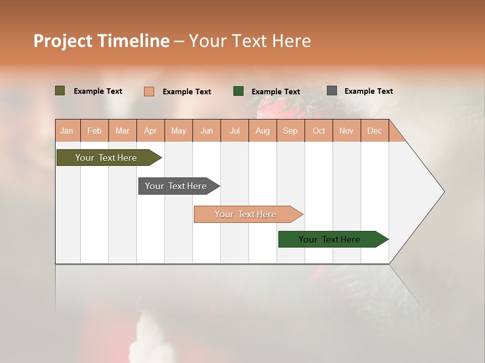 A Child Holding A Christmas Ornament In Front Of A Christmas Tree PowerPoint Template