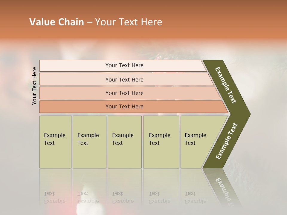 A Child Holding A Christmas Ornament In Front Of A Christmas Tree PowerPoint Template