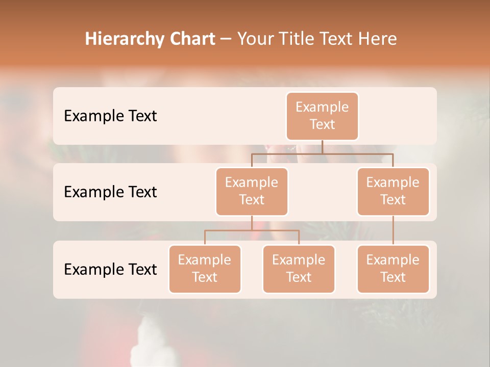 A Child Holding A Christmas Ornament In Front Of A Christmas Tree PowerPoint Template