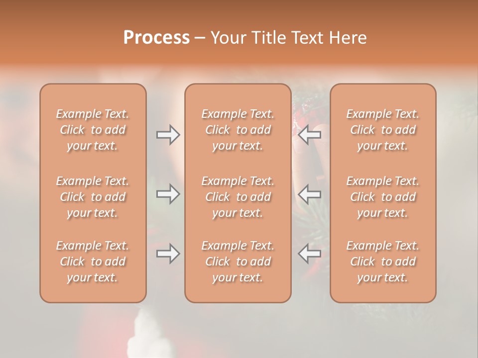 A Child Holding A Christmas Ornament In Front Of A Christmas Tree PowerPoint Template