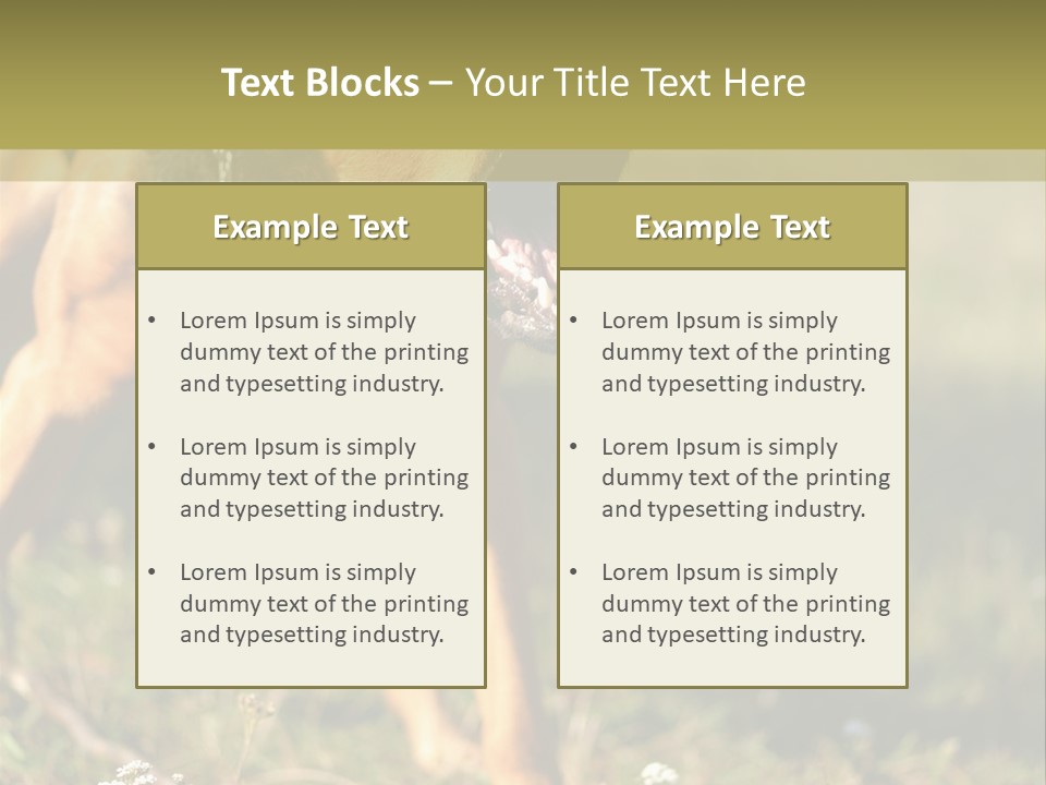 A Dog With It's Mouth Open In The Grass PowerPoint Template