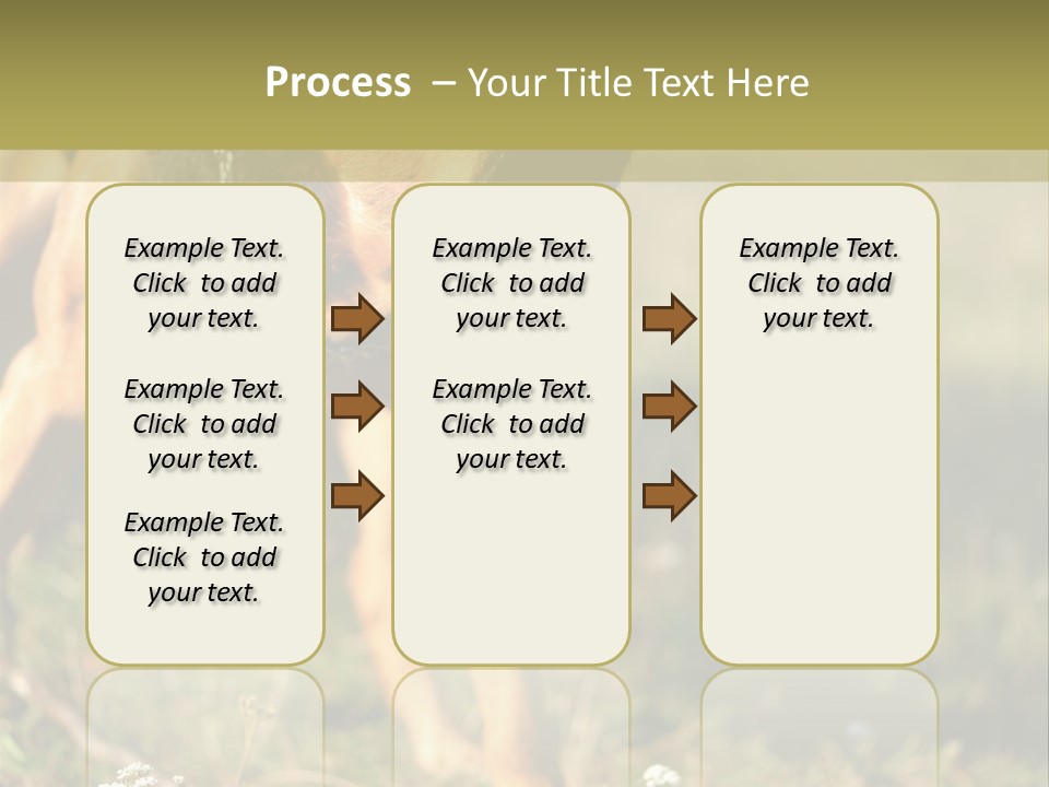 A Dog With It's Mouth Open In The Grass PowerPoint Template