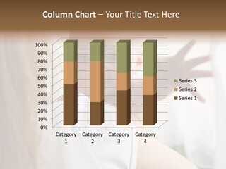 Smiling Sitting Eating PowerPoint Template