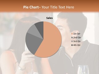 Smiling Sitting Eating PowerPoint Template