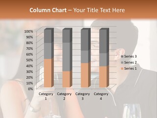 Smiling Sitting Eating PowerPoint Template