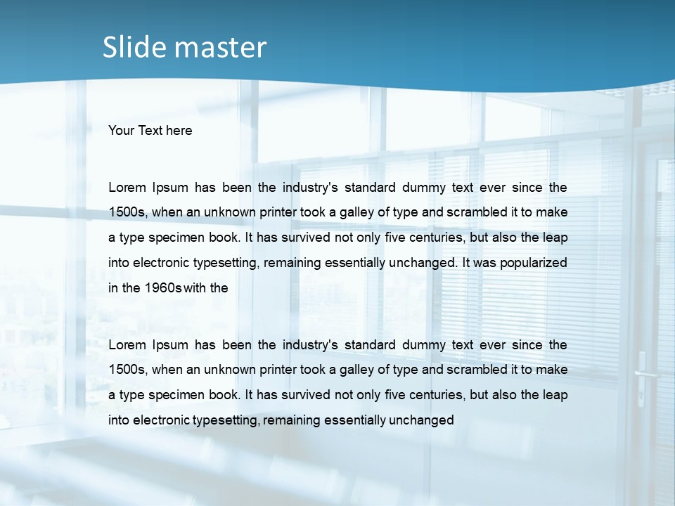 Empty Sun Ceiling PowerPoint Template