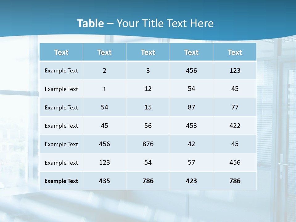 Empty Sun Ceiling PowerPoint Template